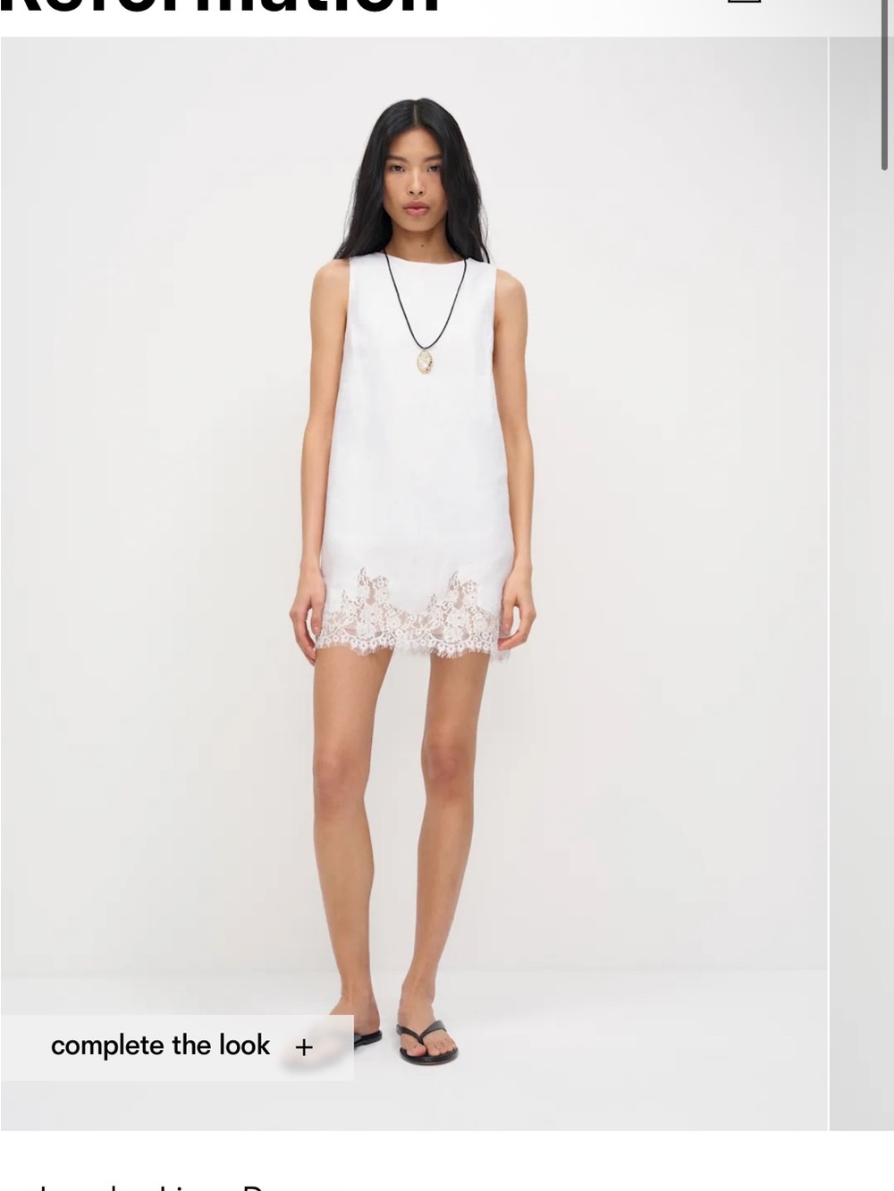Reformation Jessalyn Linen Dress - Picture 3 of 9